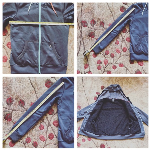 Volcom Sherpa Fleece Zip Up Hoodie - Picture 8 of 8